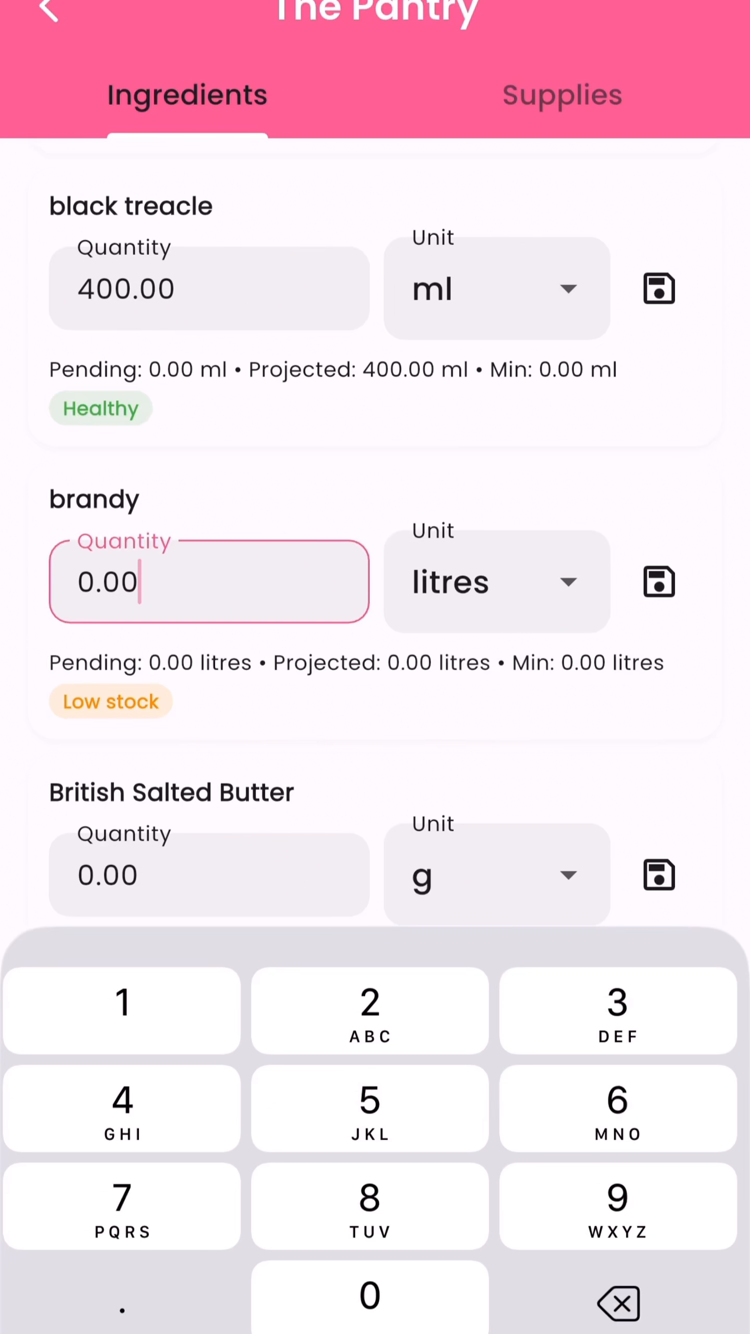Inventory (Pantry)