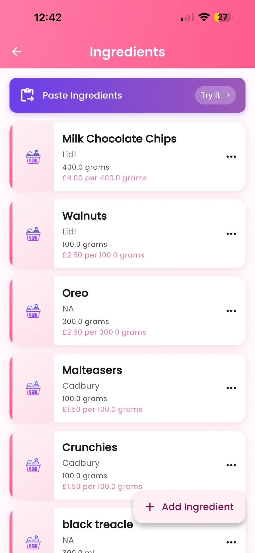 Ingredients