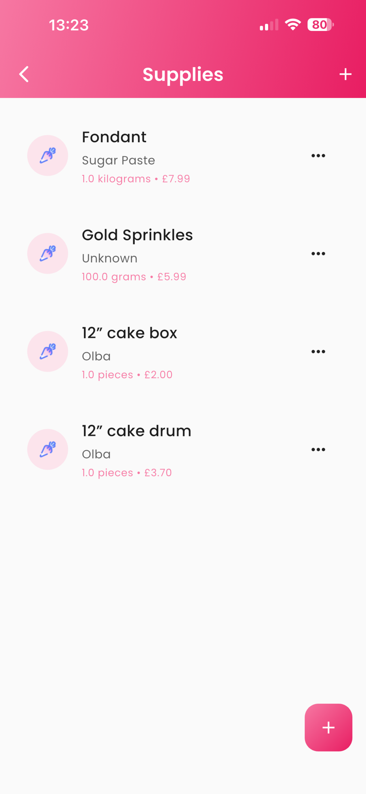 Supplies